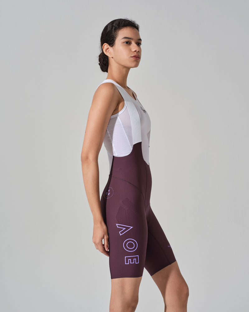 Bib Short VALORE Nuova Luna II · Mujer · Plum Purple